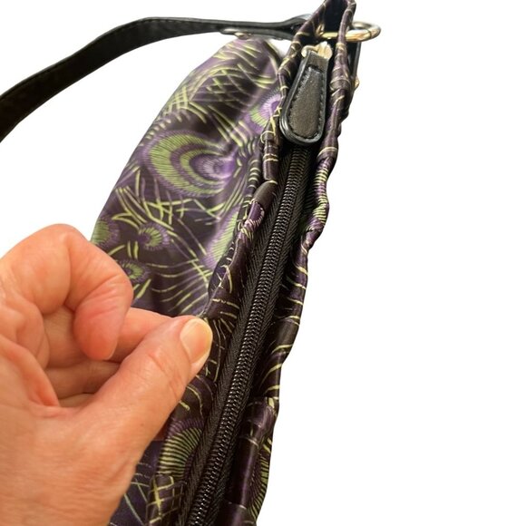 Apt 9 Purple Peacock Hobo Shoulder Bag - Picture 8 of 8